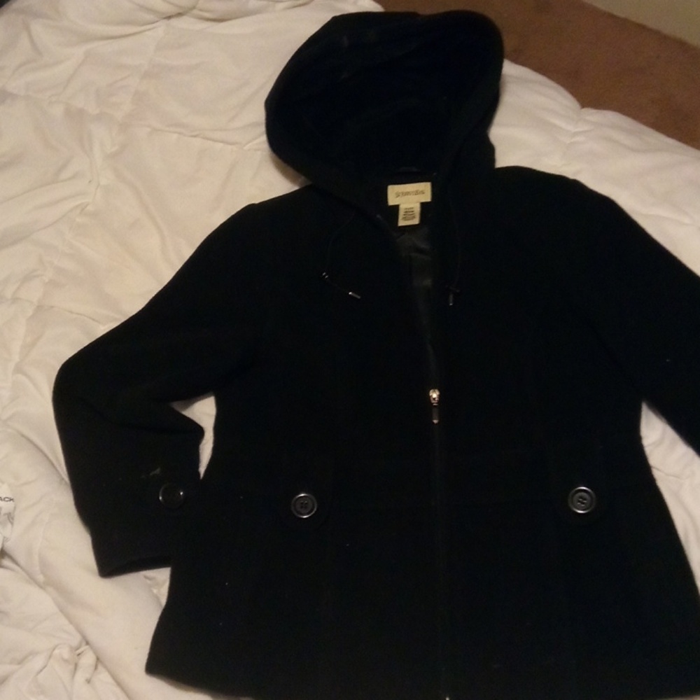 ST. JOHNS BAY PETITE PEA COAT